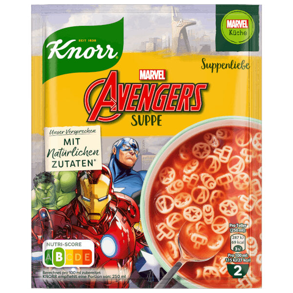 Marvel Avengers Noodle Soup - 2 Portions (Parallel Import)