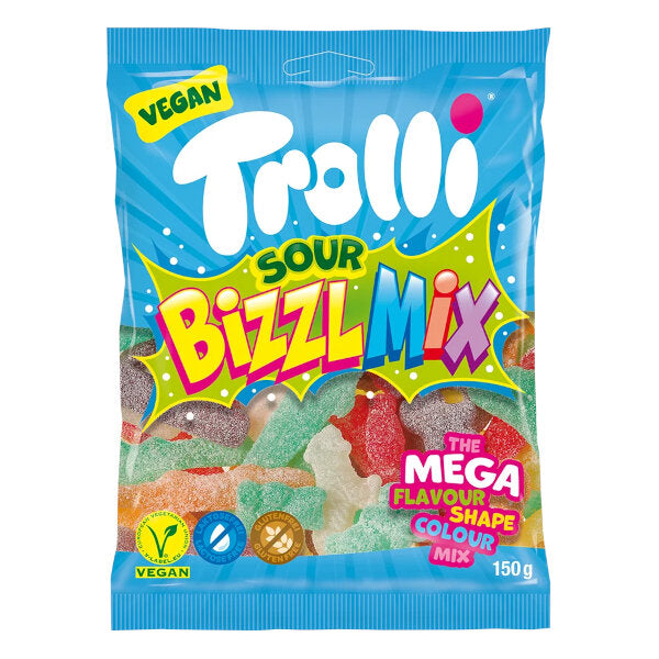 Bizzl Mix Sour Gummy Candy (Vegan) - 150g (Parallel Import)
