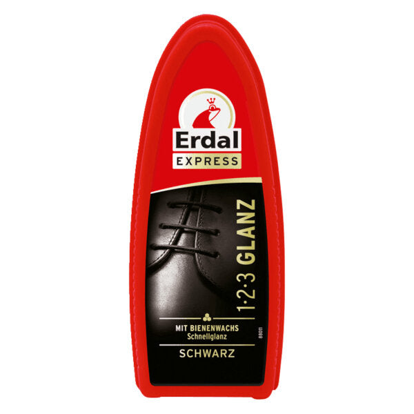 Erdal 1-2-3 Gloss Black Shoe Polish