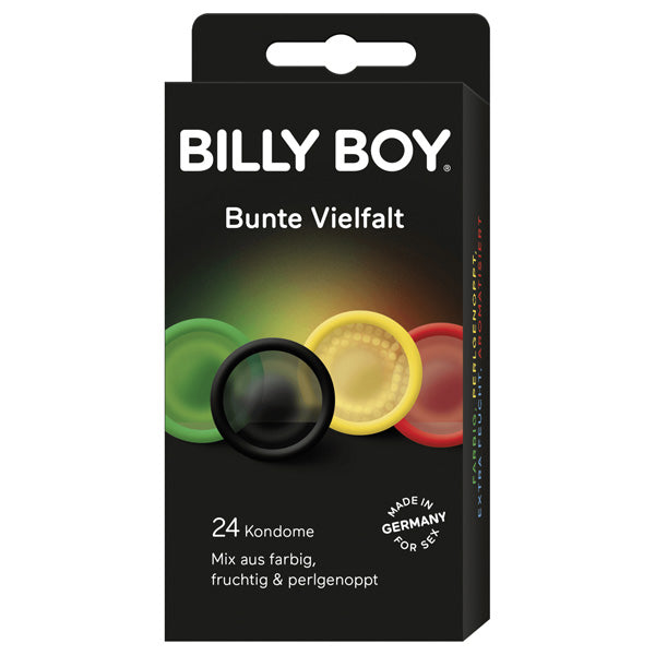 Colourful Condoms (With 4 Colours, 2 Flavours) - 24 pieces (Parallel Import)