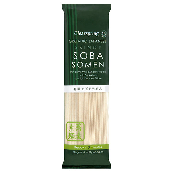 Organic Japanese Skinny Soba Somen Noodles - 200g (Best Before Date: 22/04/2024)