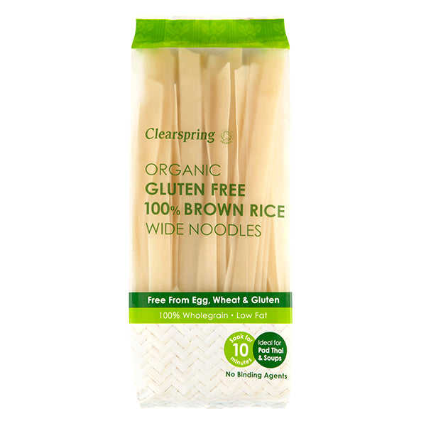 Organic Gluten Free 100% Brown Rice Wide Noodles - 200g