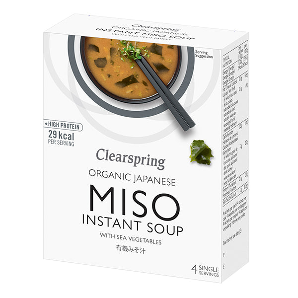 Clearspring Organic Japanese Instant Miso Soup With Sea Vegetable 4X10G