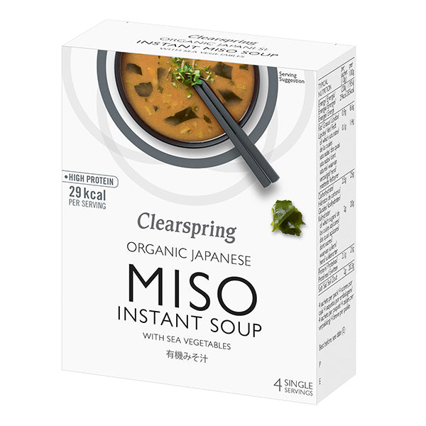 Organic Japanese Instant Miso Soup - with Sea Vegetable - 4x10g