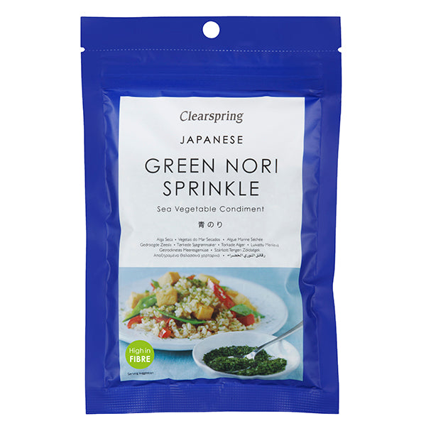Clearspring Wild Japanese Green Nori Flakes 20G
