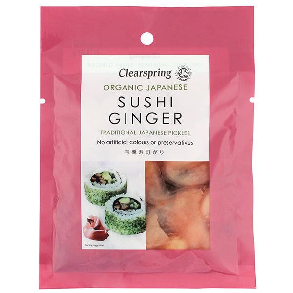 Clearspring Organic Japanese Sushi Ginger Pickle 50G