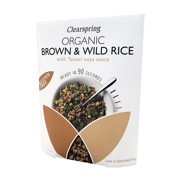Organic GF Instant Brown & Wild Rice with Tamari Soya Sauce - 250g