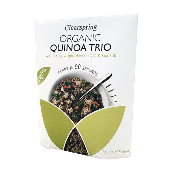 Organic GF 90sec Quinoa Trio with extra virgin olive oil & sea salt - 250g