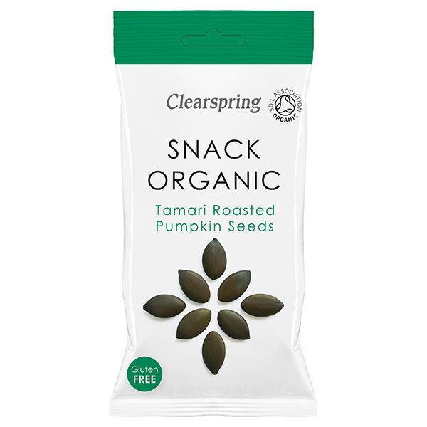 Clearspring Snack Organic Tamari Roasted Pumpkin Seeds 30G