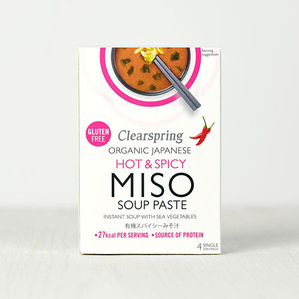 Organic Instant Miso Soup Paste (Hot & Spicy) - 4x15g