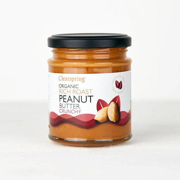 Clearspring Organic Rich Roast Peanut Butter Crunchy 170G